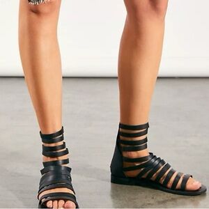 Free People Lucia navy sandal - altered - 9.5